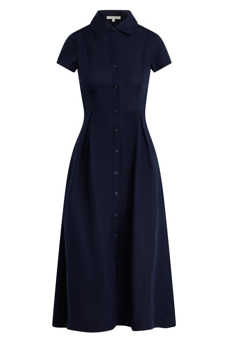 The Sunday Best Maxi Shirtdress, Alternate, color, NAVY