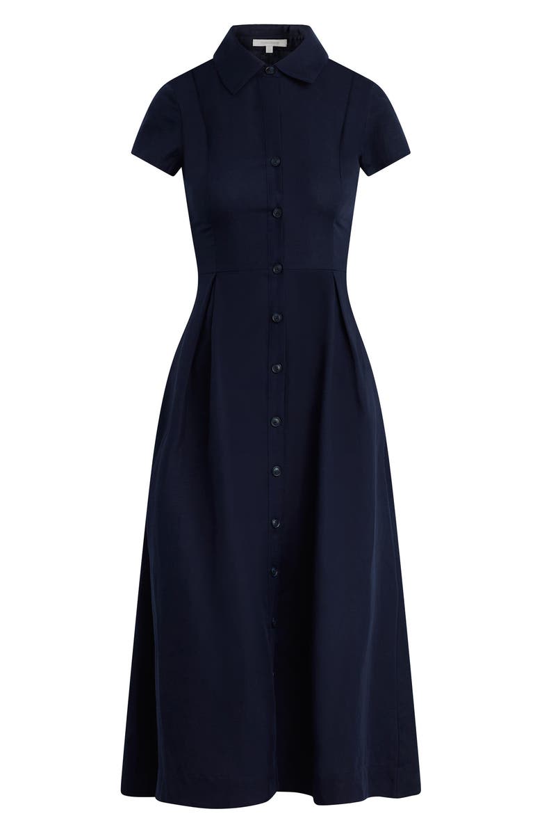 Favorite Daughter The Sunday Best Maxi Shirtdress, Main, color, Navy