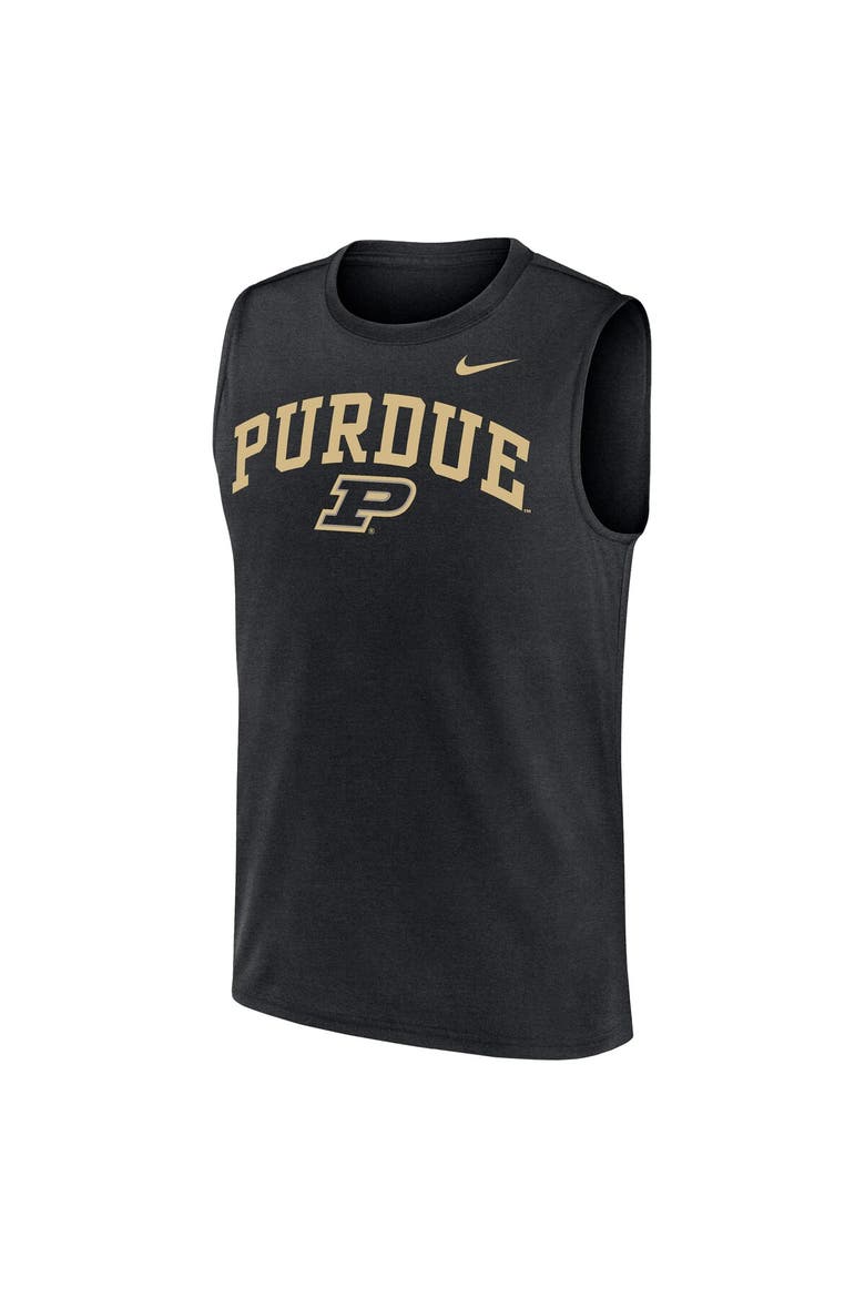 Men's Nike  Black Purdue Boilermakers Legend Dri-FIT Tank Top, Alternate, color, Black