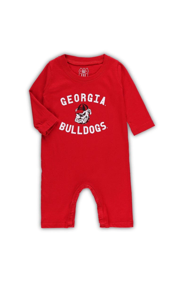 Wes & Willy Infant Wes & Willy Red Georgia Bulldogs Core Long Sleeve Jumper, Main, color, Red