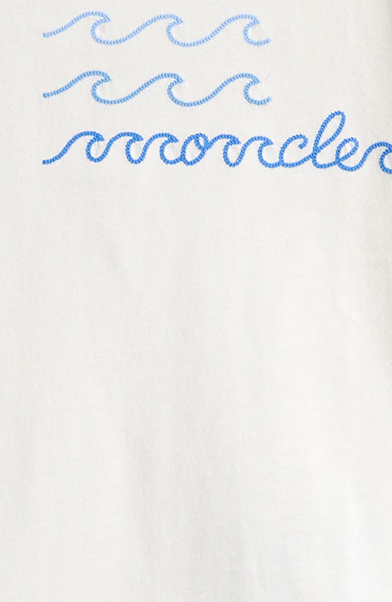 Moncler Kids' Logo Embroidered T-Shirt, Alternate, color, White