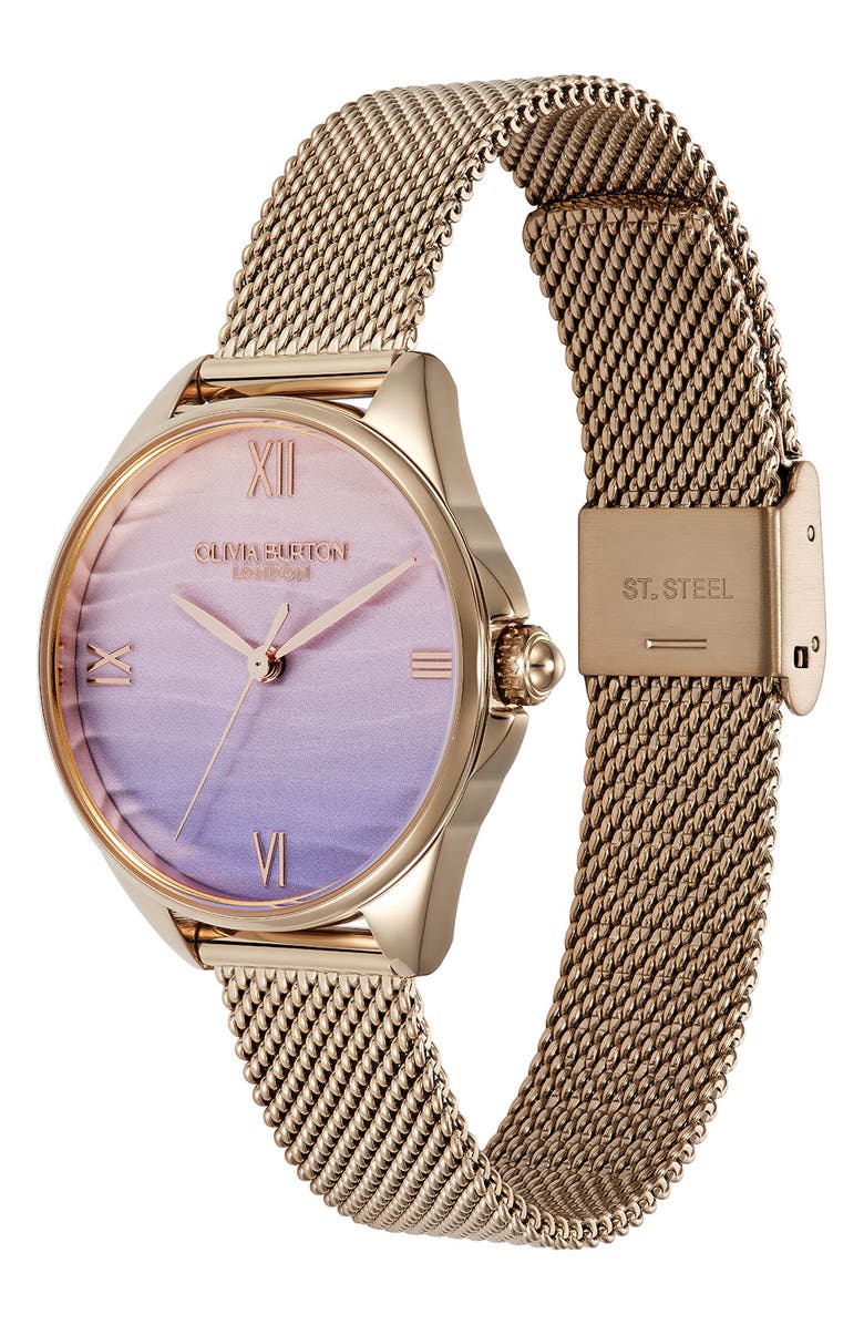 Olivia Burton Azure Mesh Strap Watch, 30mm, Alternate, color, 