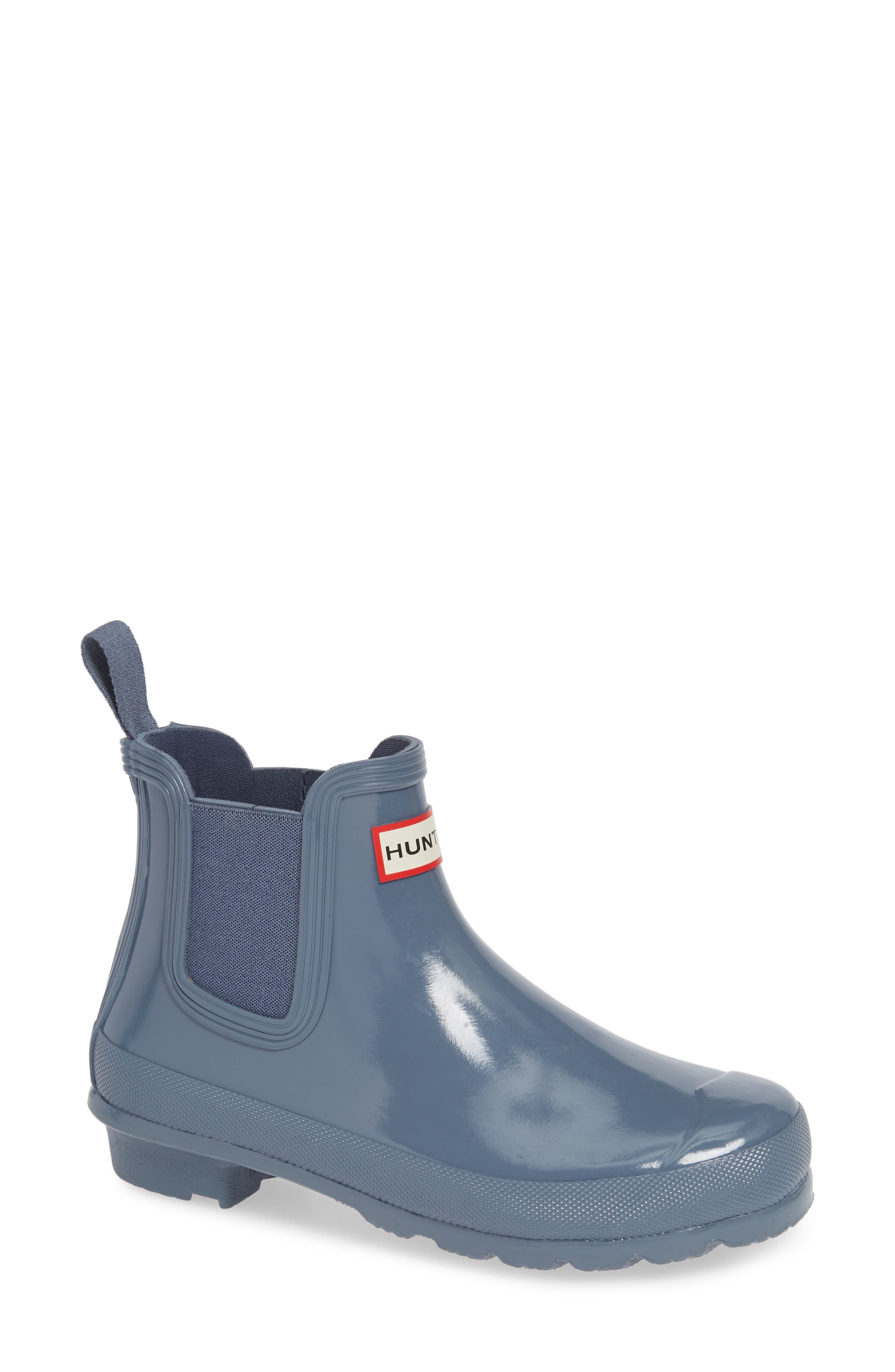 Original Gloss Waterproof Chelsea Boot, Main, color, GULL GRAY