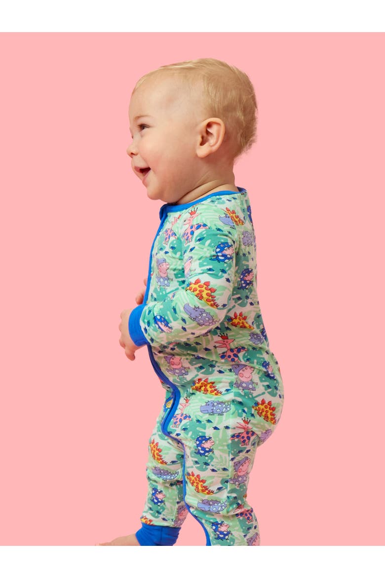 Peppa Pig & Friends Convertible One Piece Pajama, Viscose, Alternate, color, Dinosaur Peppa Pig & Friends