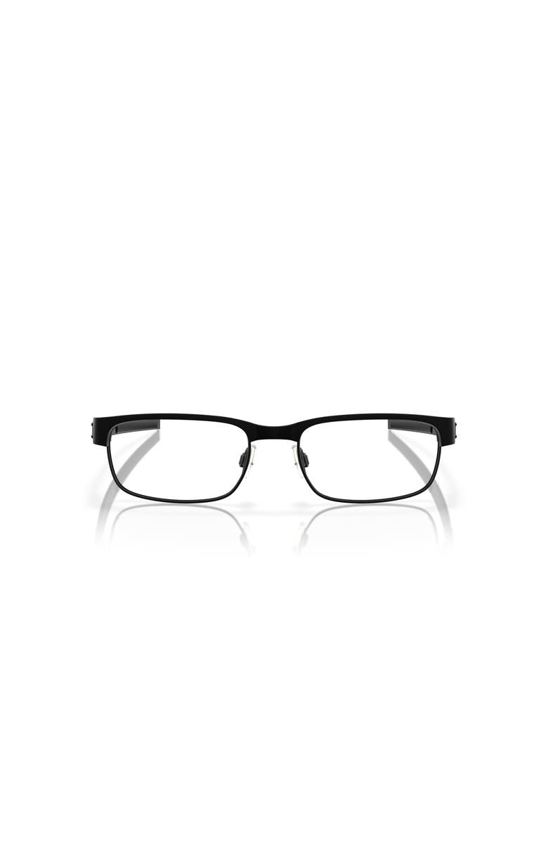 Oakley 55mm Rectangle optical glasses, Alternate, color, Black