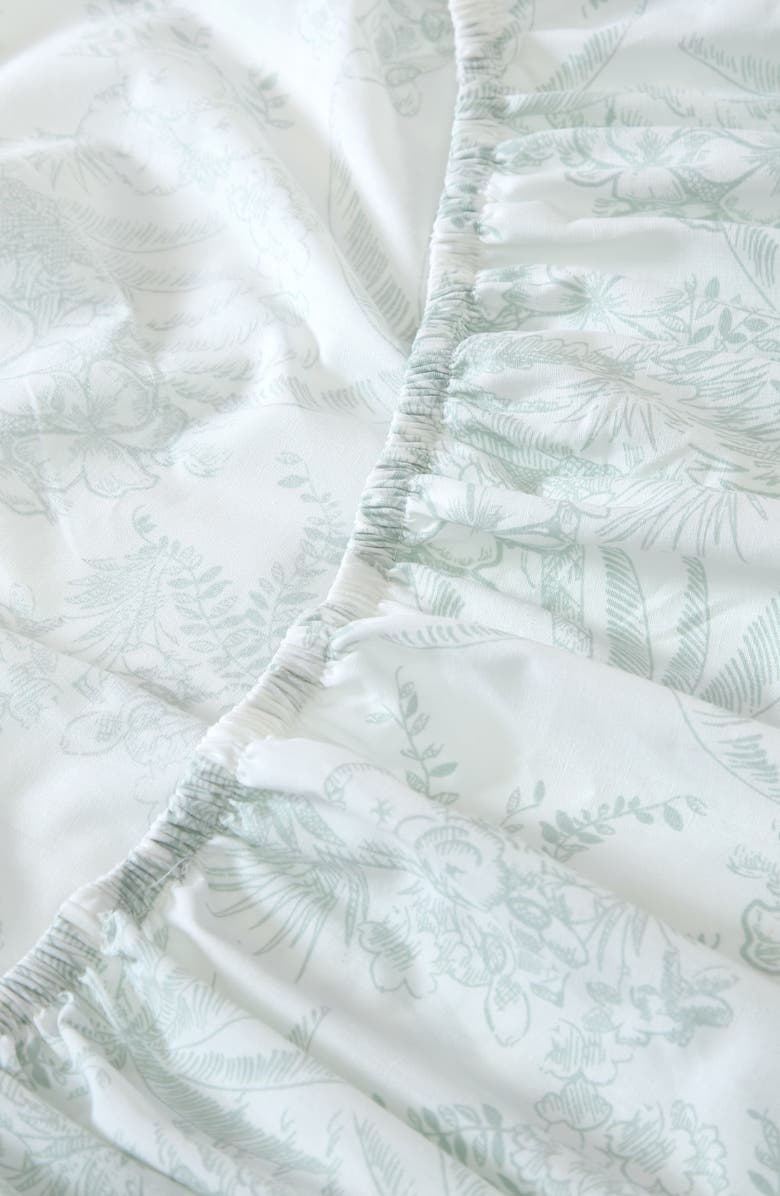 Tommy Bahama Pen & Ink Palm 200 Thread Count Sheet Set, Alternate, color, Spring Green