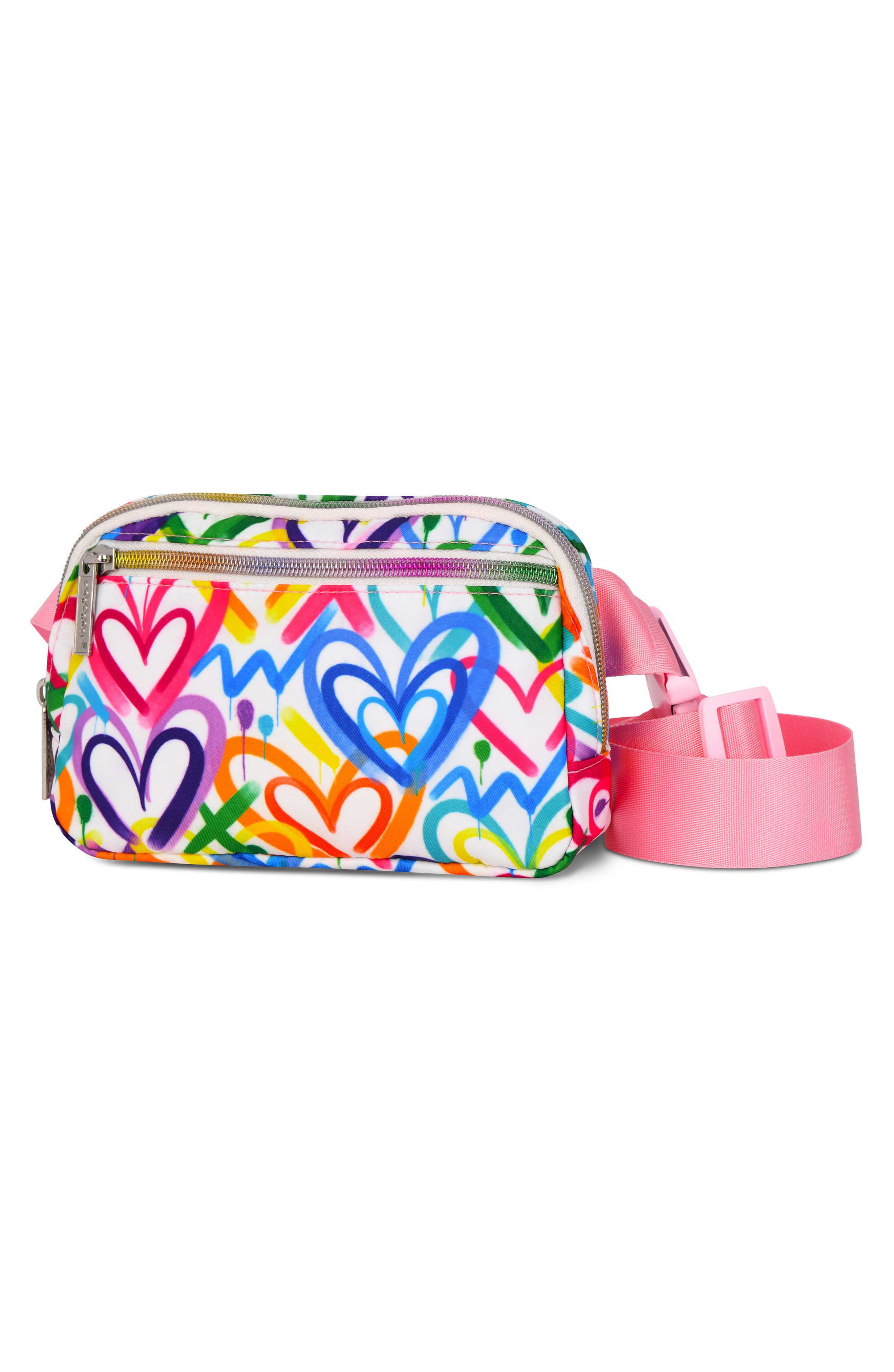 Iscream Kids' Corey Paige Hearts Belt Bag, Alternate, color, Pink Multi