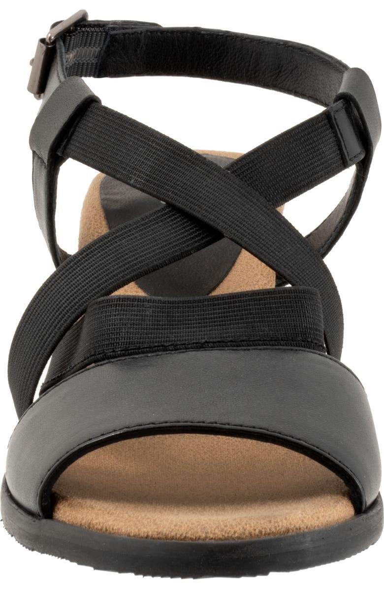Trotters Meadow Ankle Strap Sandal, Alternate, color, Black