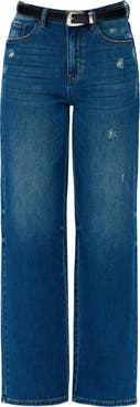 Bayeas High Waist Relaxed Straight Leg Jeans