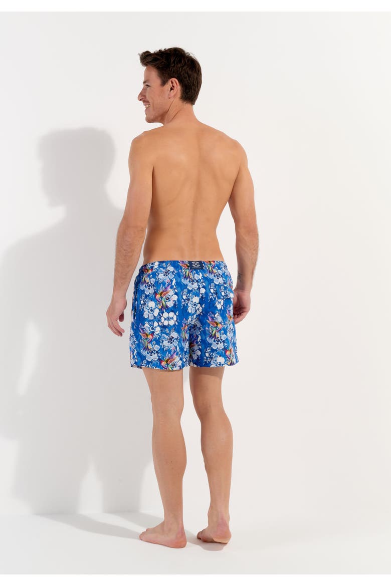 Colibris Beach Boxer, Alternate, color, Blue Print