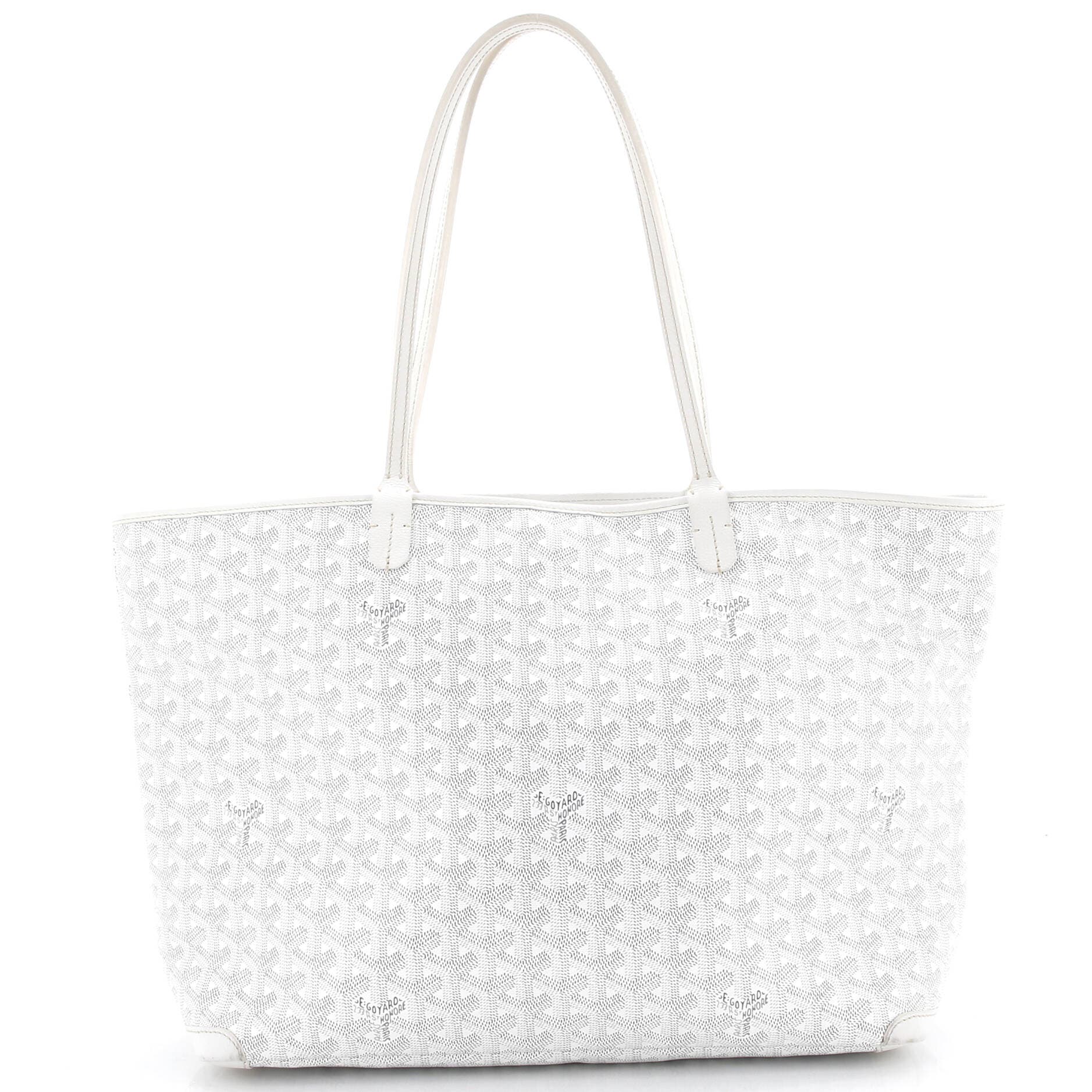 Pre-Owned Goyard Artois Tote Coated Canvas MM, Main, color, White