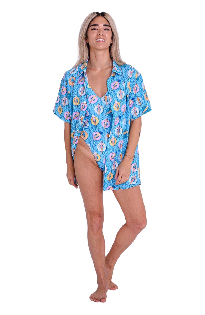 OOSC Poolside Men's Short Sleeve Shirt, Main, color, Multi