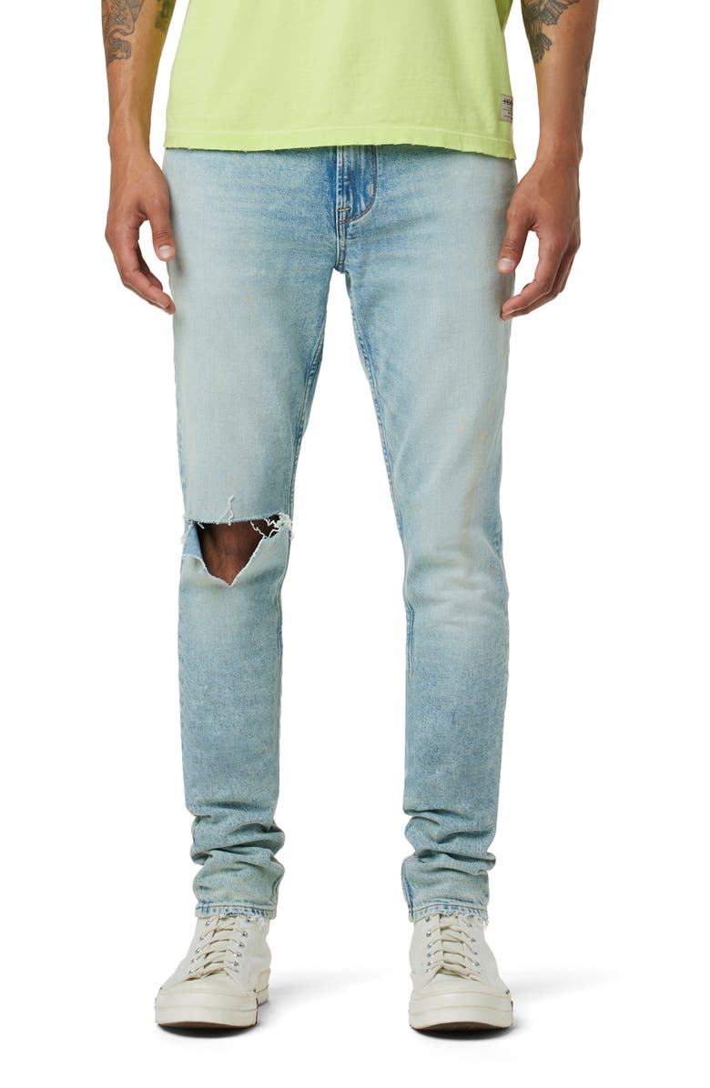 Hudson Jeans Zack Ripped Skinny Jeans, Main, color, Rocker
