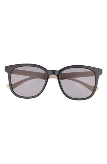 Gucci 55mm Round Sunglasses In Black
