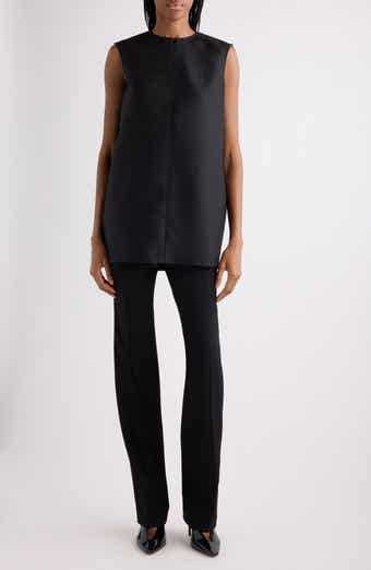 Wool & Silk Crepe Cocoon Minidress