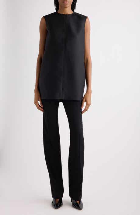 Wool & Silk Crepe Cocoon Minidress