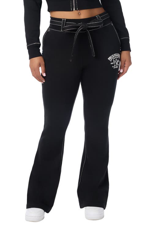 Crystal Big T Drawsting Bootcut Pants