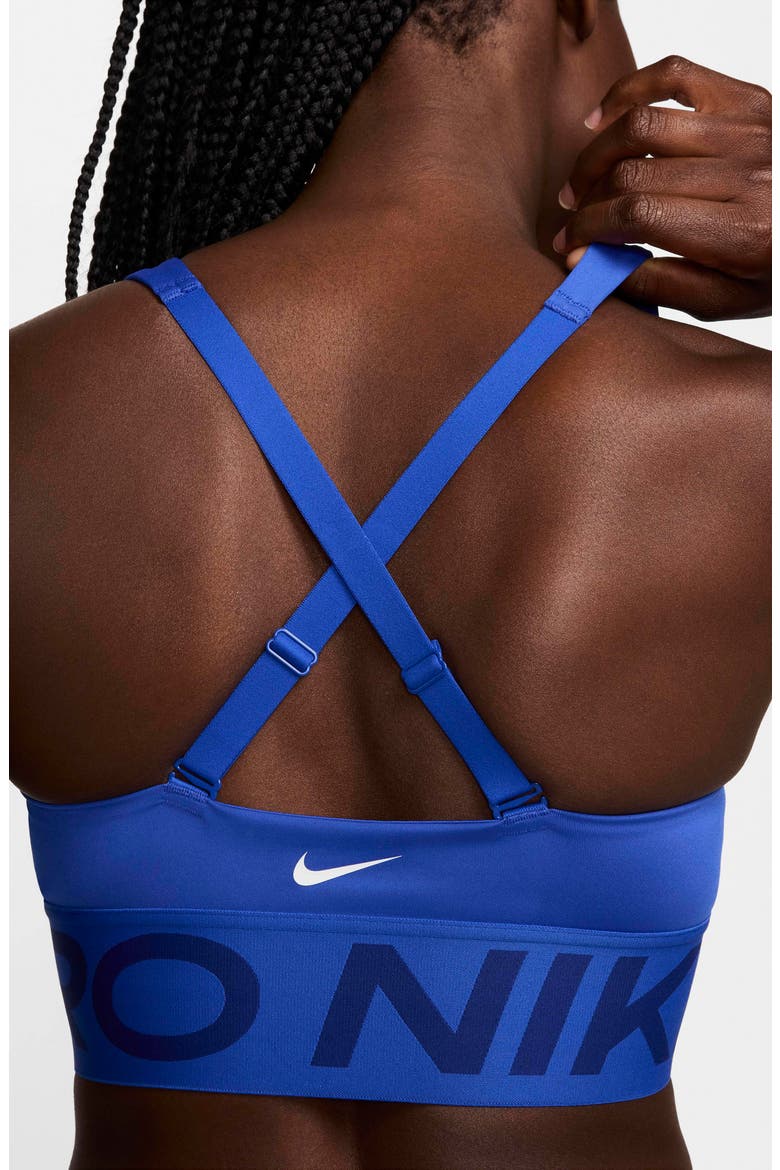 Pro Indy Plunge Medium-Support Padded Sports Bra, Alternate, color, HYPER ROYAL/ DEEP ROYAL BLUE
