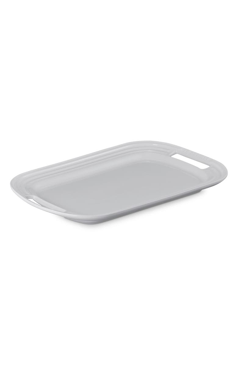 Le Creuset Stoneware Serving Platter, Main, color, White