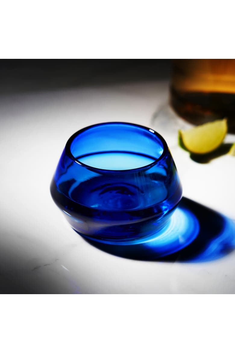 Tequila Copita Glass, Alternate, color, Blue