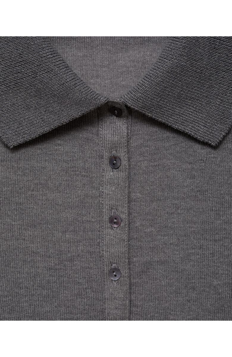 MANGO Long Sleeve Polo, Alternate, color, 