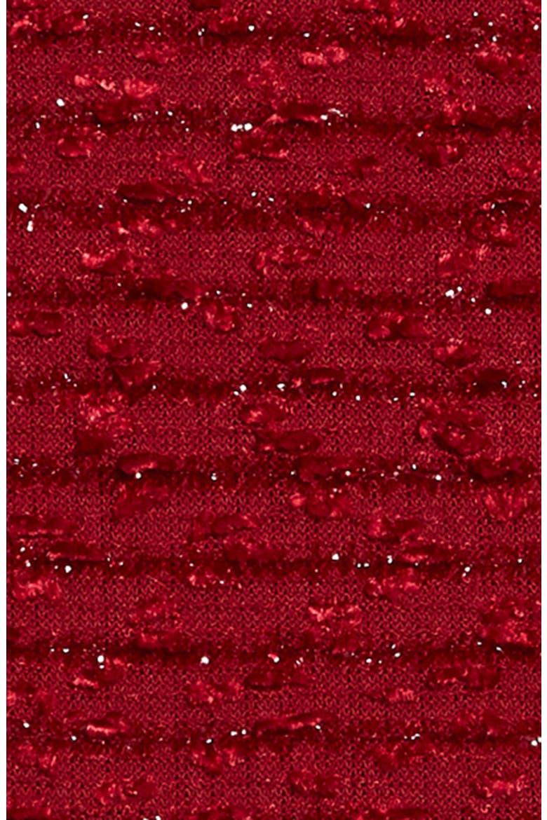 Sparkle Bouclé Dress, Alternate, color, WINE