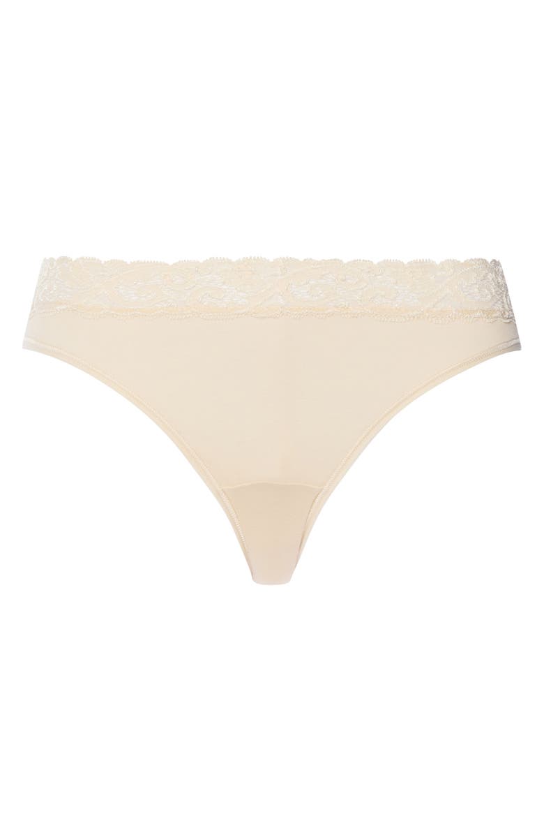 Hanro Moments High Cut Bikini, Alternate, color, Summer Sand