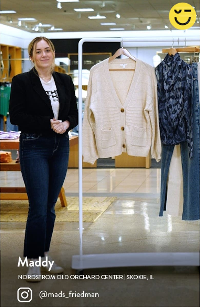 Everyday V-Neck Cotton Blend Cardigan, sales video thumbnail