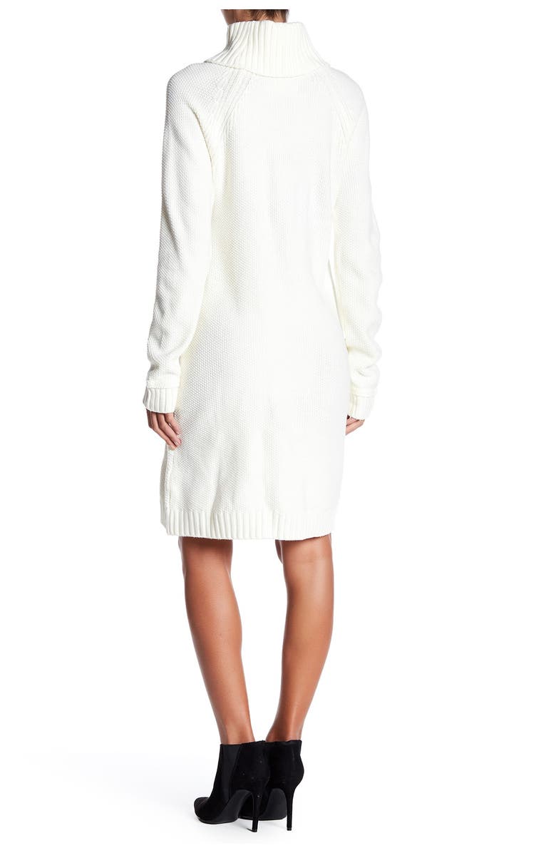 Eliza J Cable Knit Sweater Dress, Alternate, color,