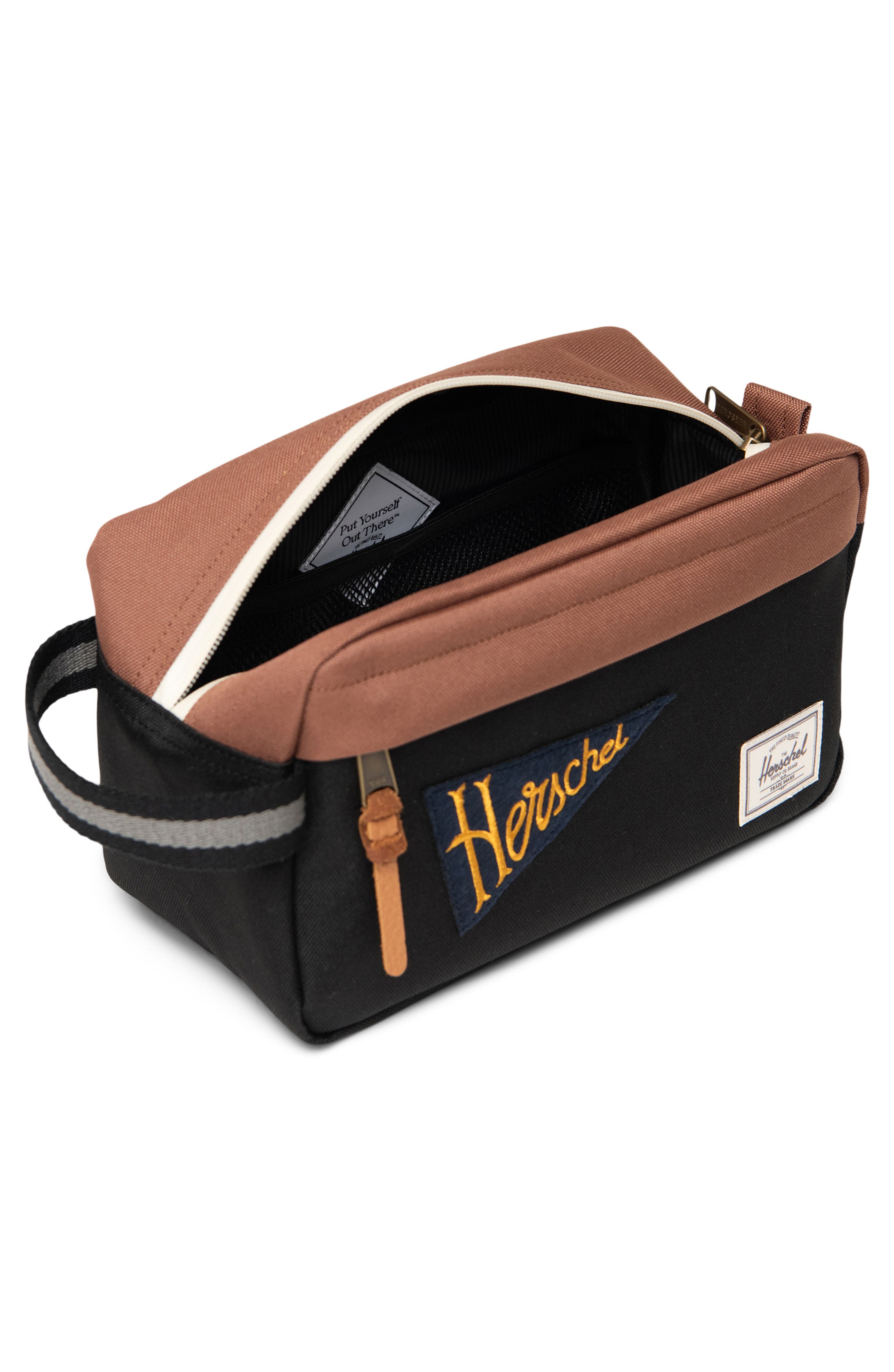 Herschel Supply Co. Chapter Travel Kit, Alternate, color, Patches Black