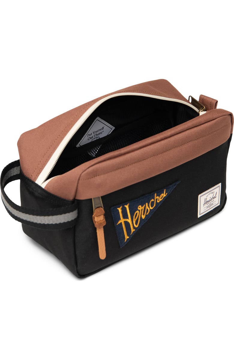Herschel Supply Co. Chapter Travel Kit, Alternate, color, Patches Black