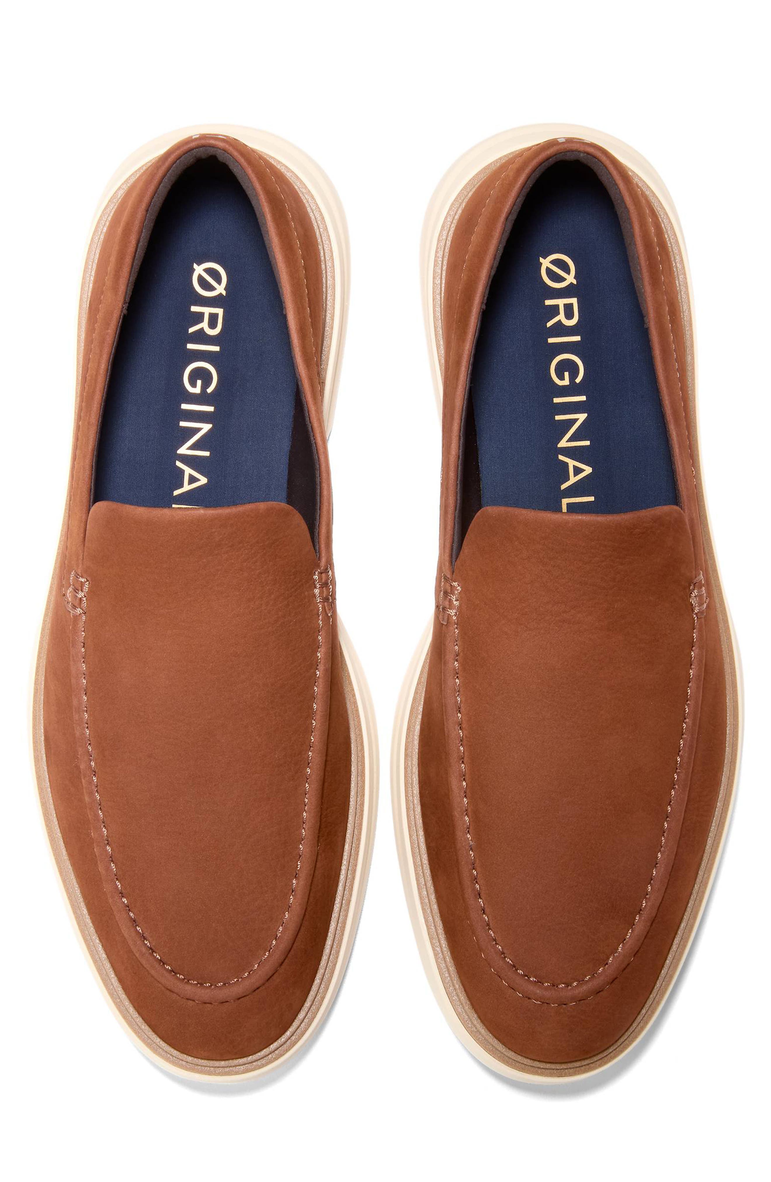Cole Haan City Spectre Leather Loafer, Alternate, color, Dark Sequoia Nubuck/ Natural