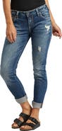 Silver Jeans Co. Girlfriend Distressed Jeans