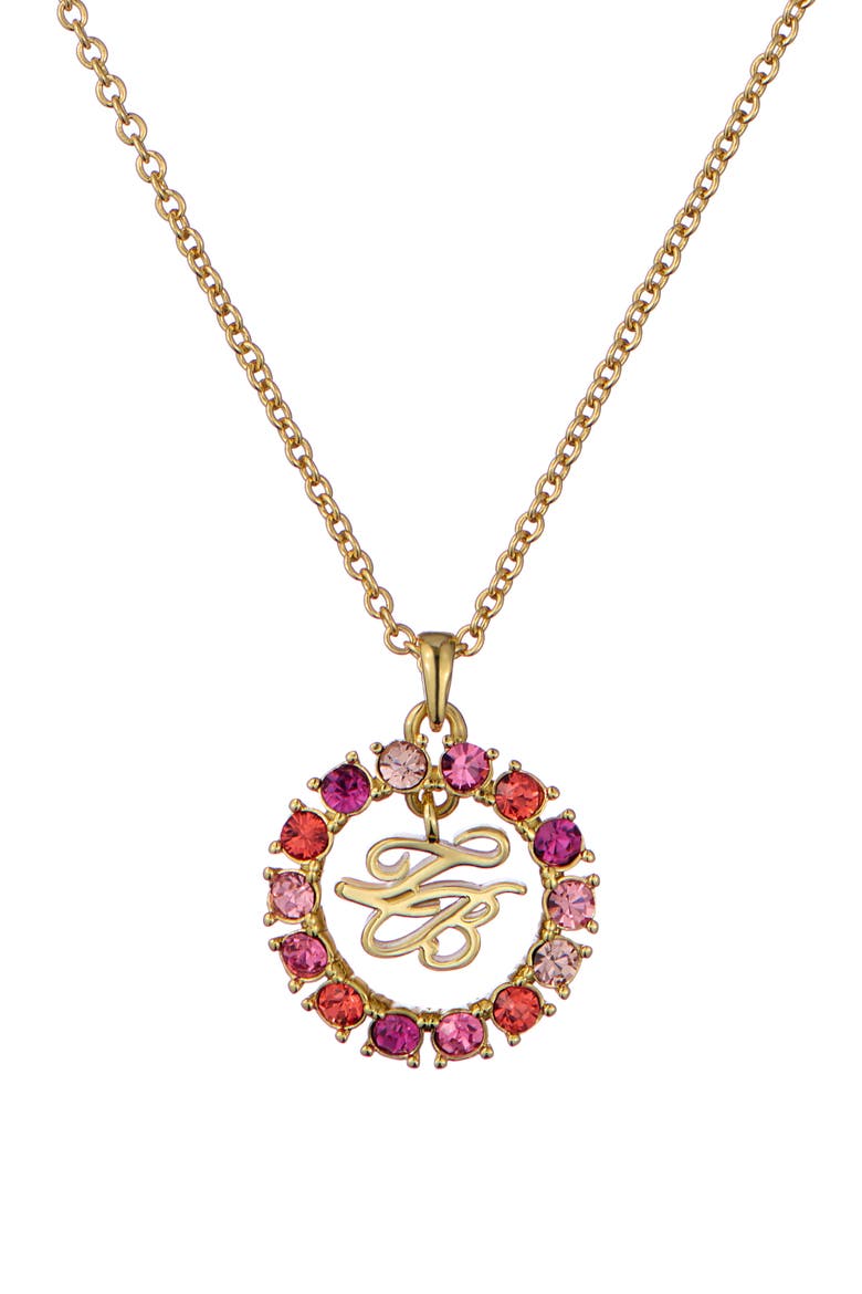Molli Monogram Crystal Pendant Necklace video