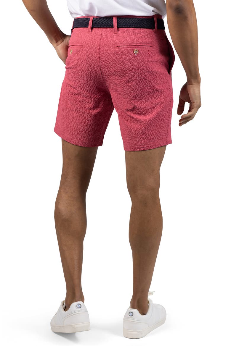 Seersucker Shorts, Alternate, color, SUNWASHED RED