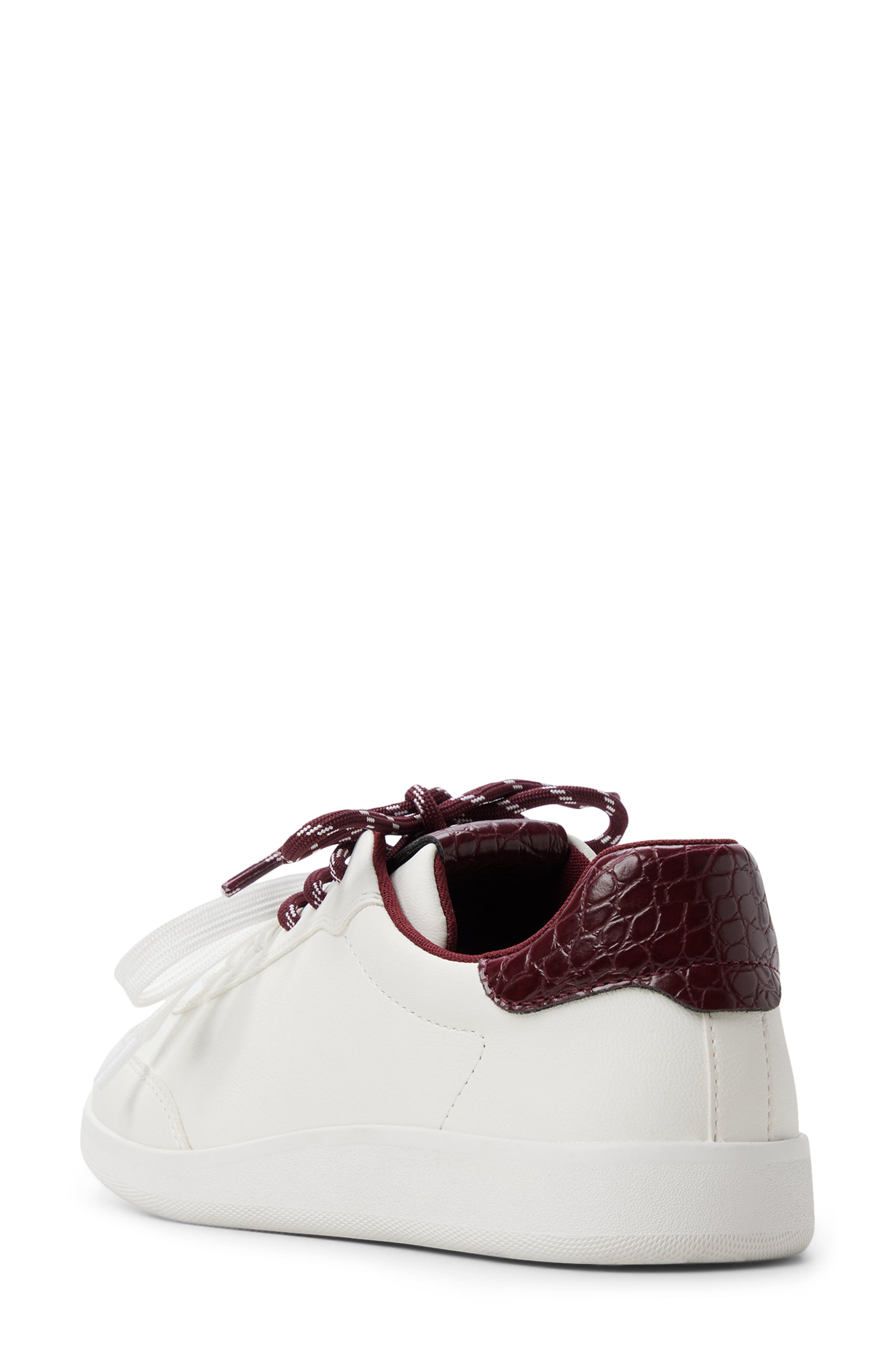 Stellya Faux Leather Sneaker, Alternate, color, WHITE COMBO