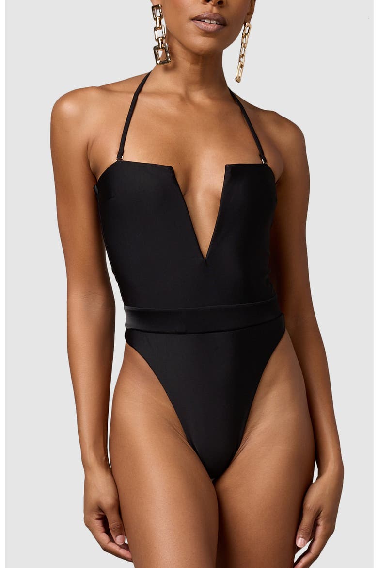 Karma One-Piece Swimsuit, Main, color, Black