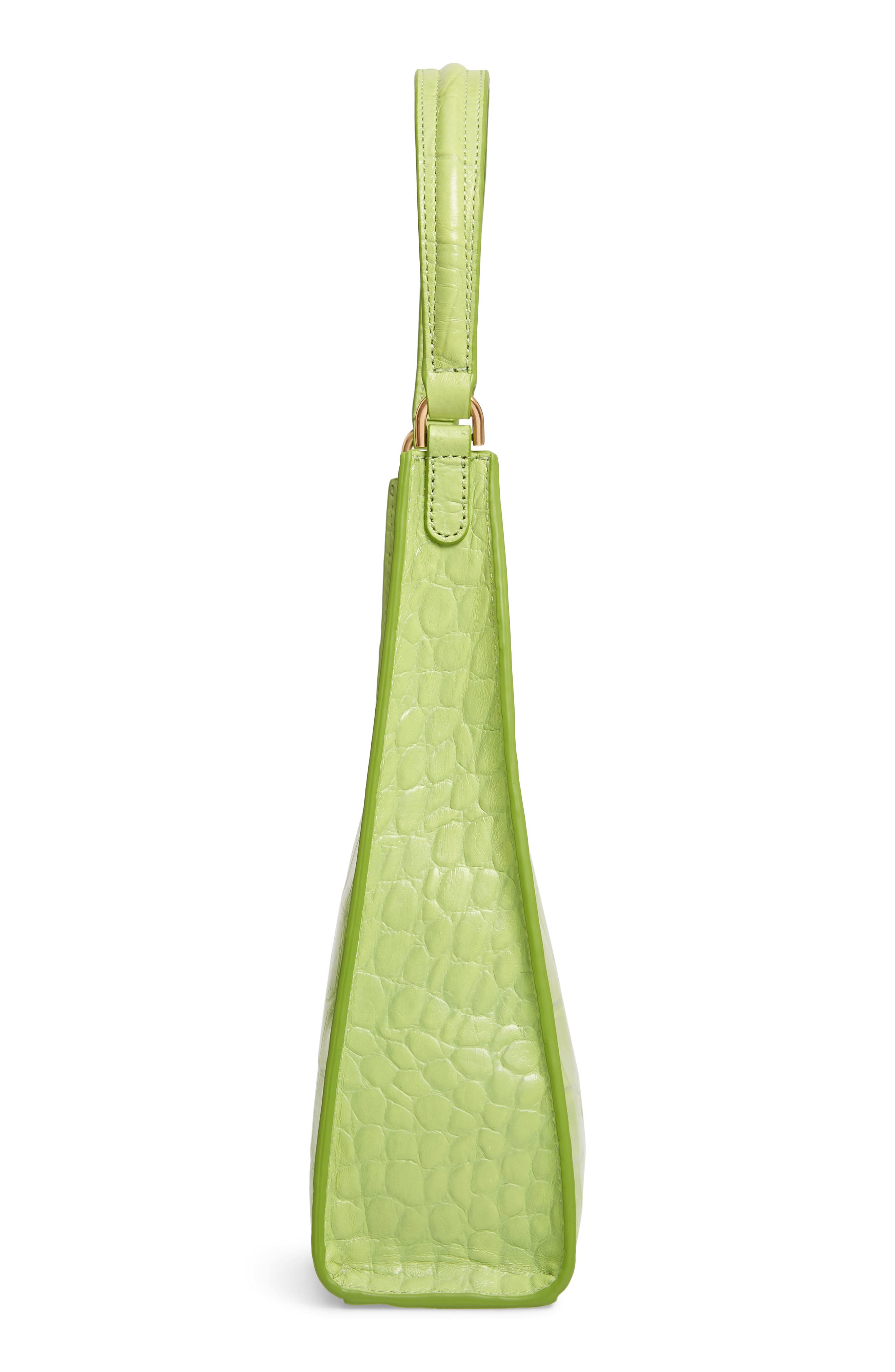 Small Rey Leather Shoulder Bag, Alternate, color, PISTACHIO