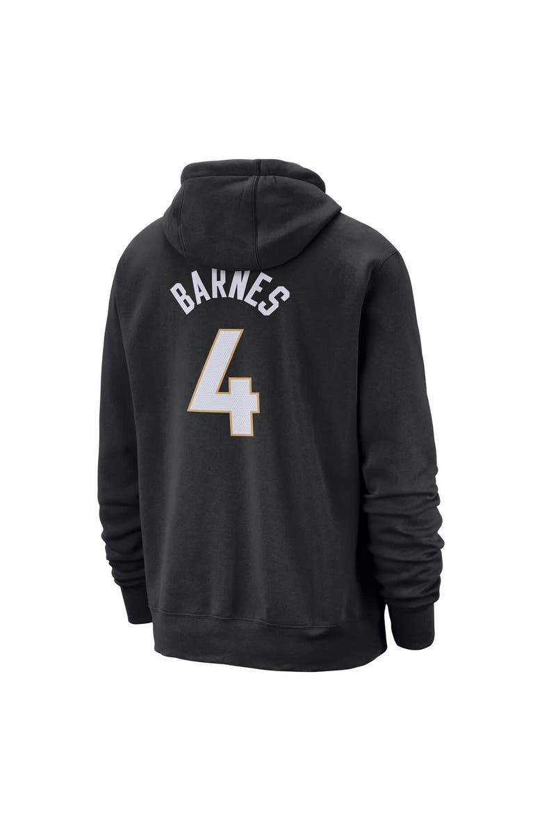 Nike Men's Nike Scottie Barnes Black Toronto Raptors 2024/25 City Edition Name & Number Pullover Hoodie, Alternate, color,