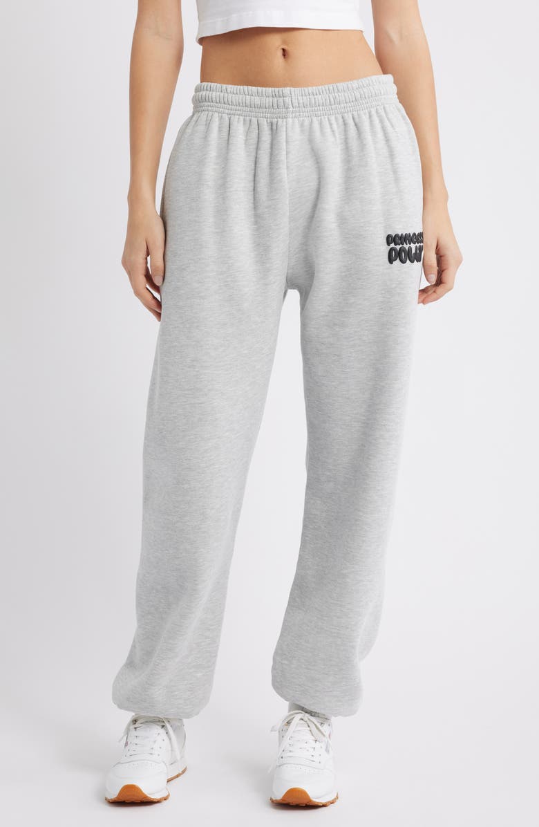 Princess Polly Logo Sweatpants, Main, color, Grey