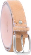 Ghurka Handcrafted in Italy Genuine suede leather belt