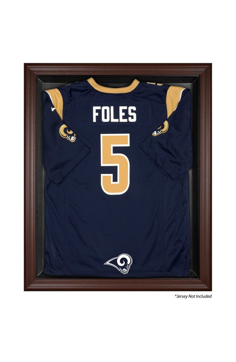 FANATICS AUTHENTIC St. Louis Rams Brown Framed Logo Jersey Display Case, Main, color, 