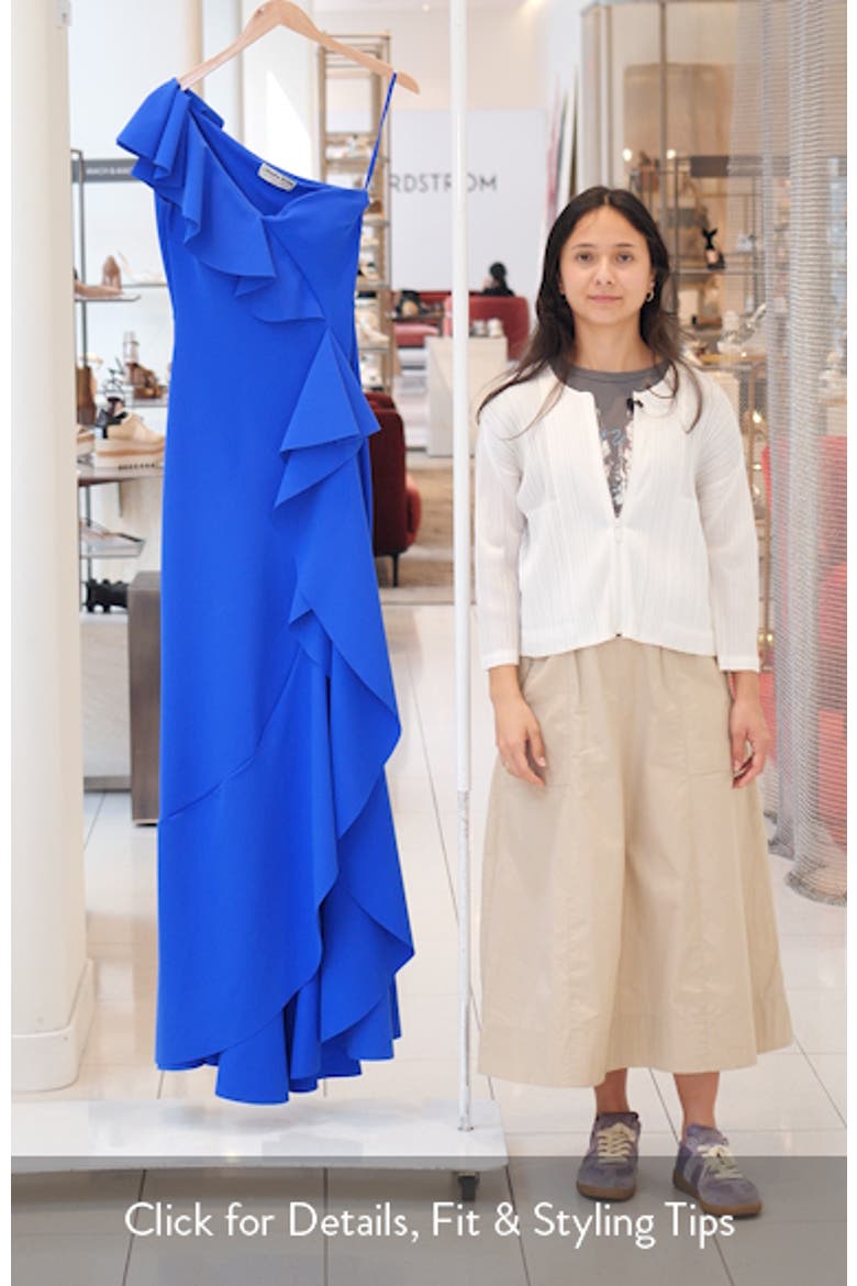 Kafu Ruffle One-Shoulder Mermaid Gown video