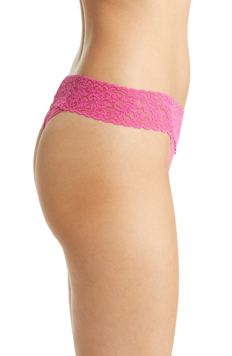 Hanky Panky Original Rise Thong, Alternate, color, Dragon Fruit Pink