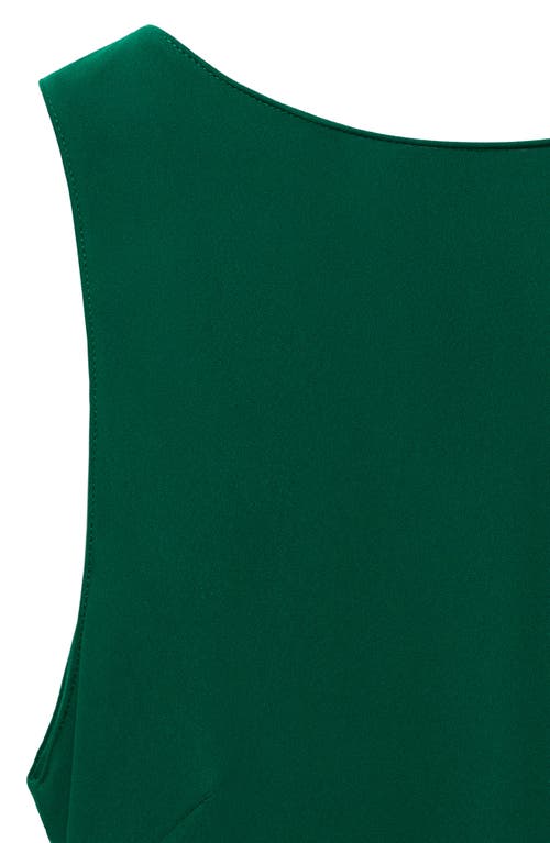 Mango Sleeveless Midi Dress In Green