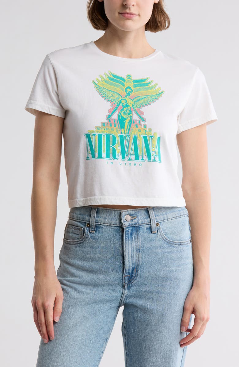 Merch Traffic Nirvana Baby T-Shirt, Main, color, White