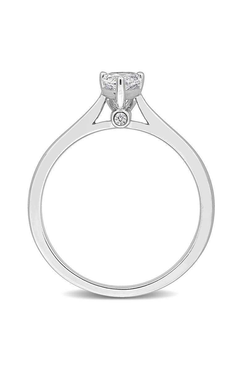 Created Forever Pear Lab Grown Diamond Solitaire Ring, Alternate, color, 