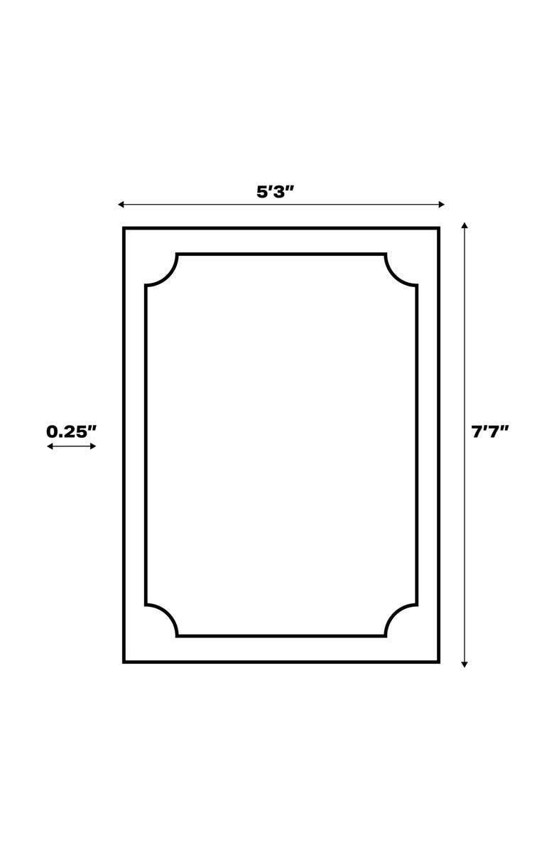 JONATHAN Y Alacati Ogee Medallion Machine-Washable Area Rug, Alternate, color, Dark Gray/Light Gray