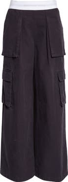 Alexander Wang Puff Logo Structured Terry Sweatpants