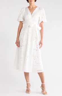 Delilah Puff Sleeve Wrap Dress